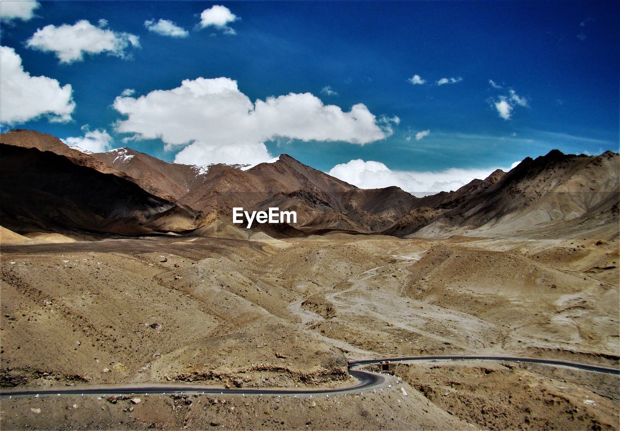 Mountain journey, ladakh region, india
