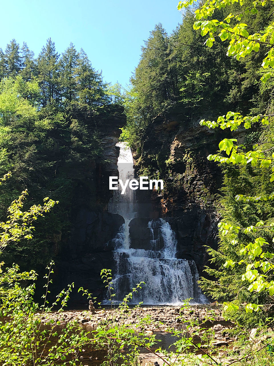 SCENIC VIEW OF WATERFALL