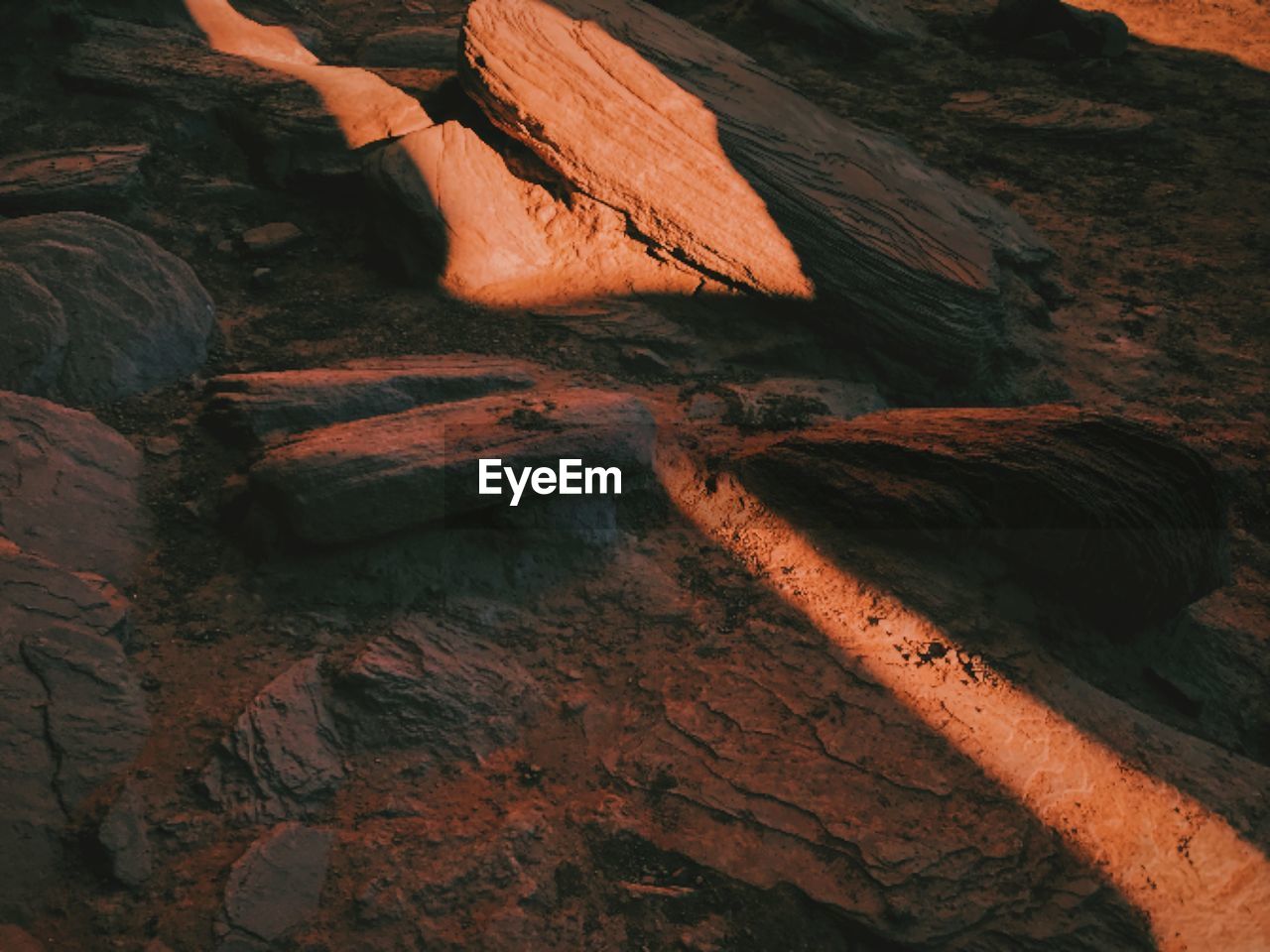 Full frame shot of rocks in desert