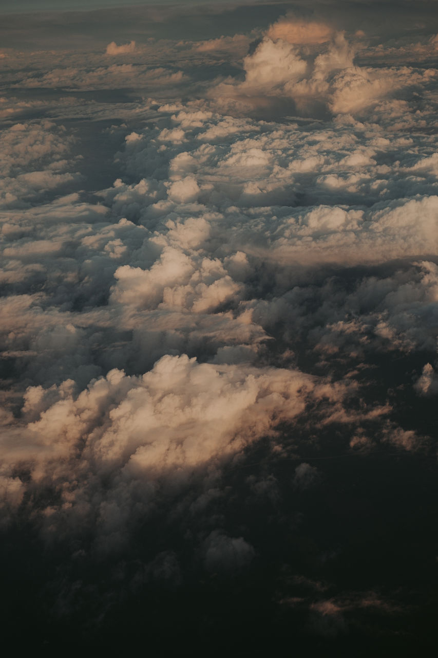 High angle view of clouds in sky