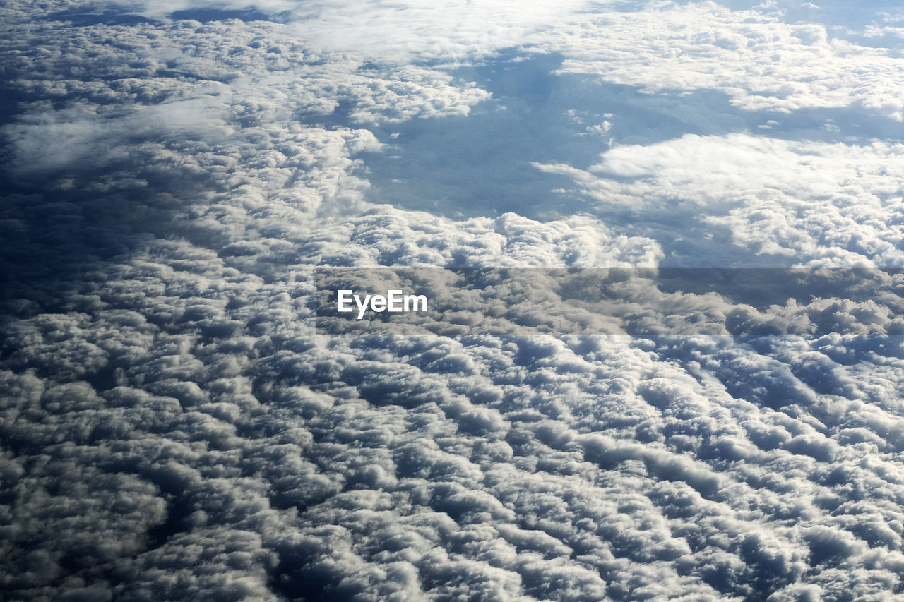 Majestic view of fluffy clouds in sky