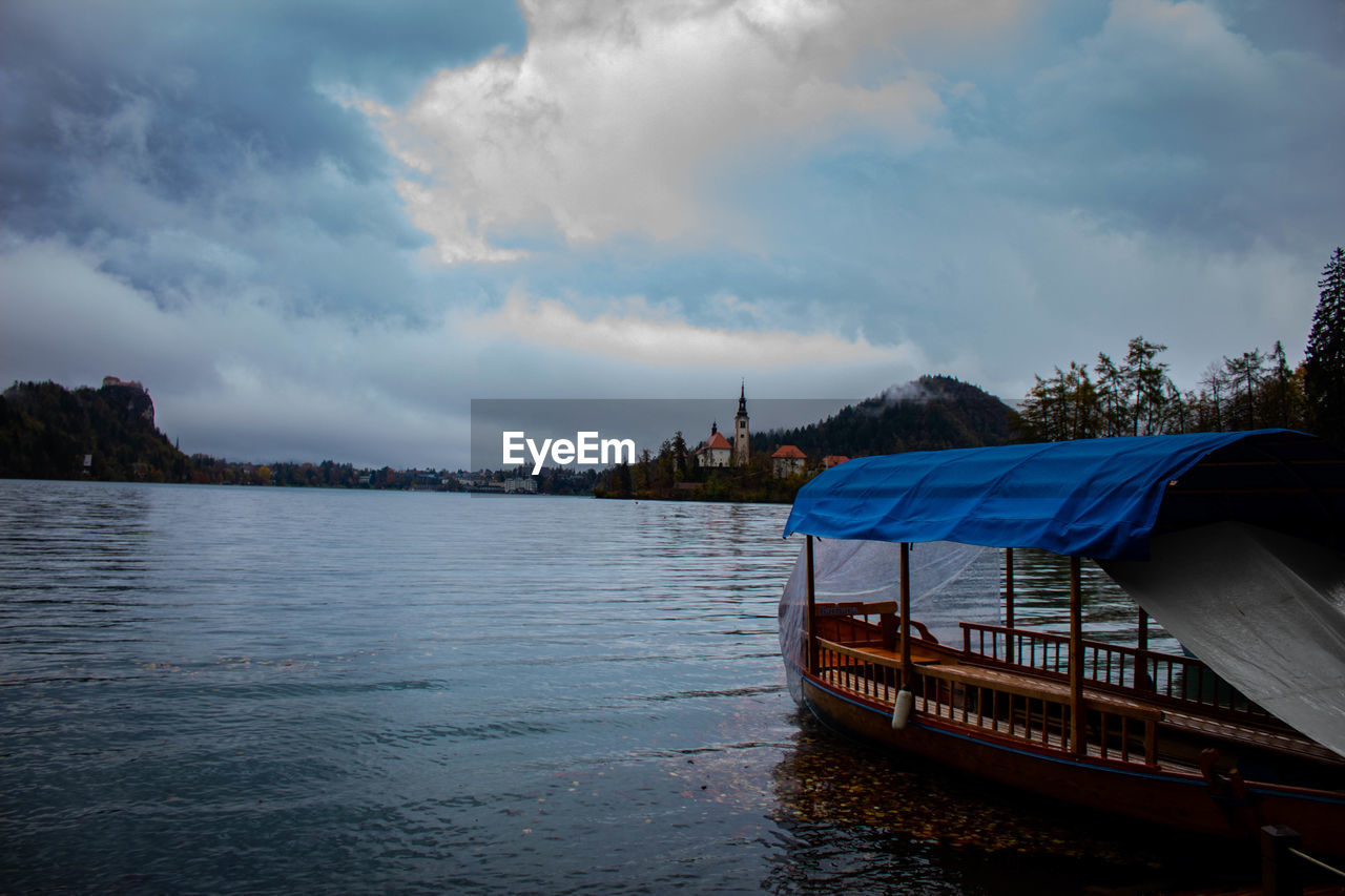 Scenic view of river against sky