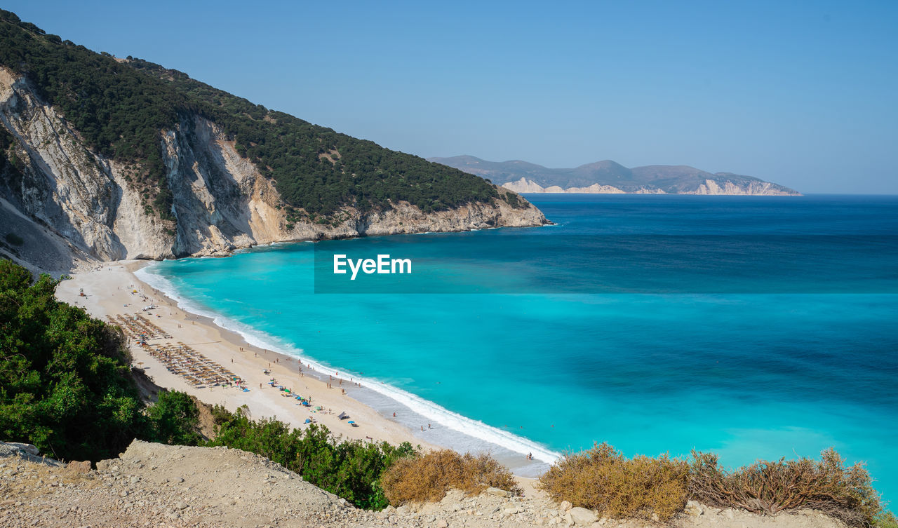 Myrtos beach, kefalonia, greece