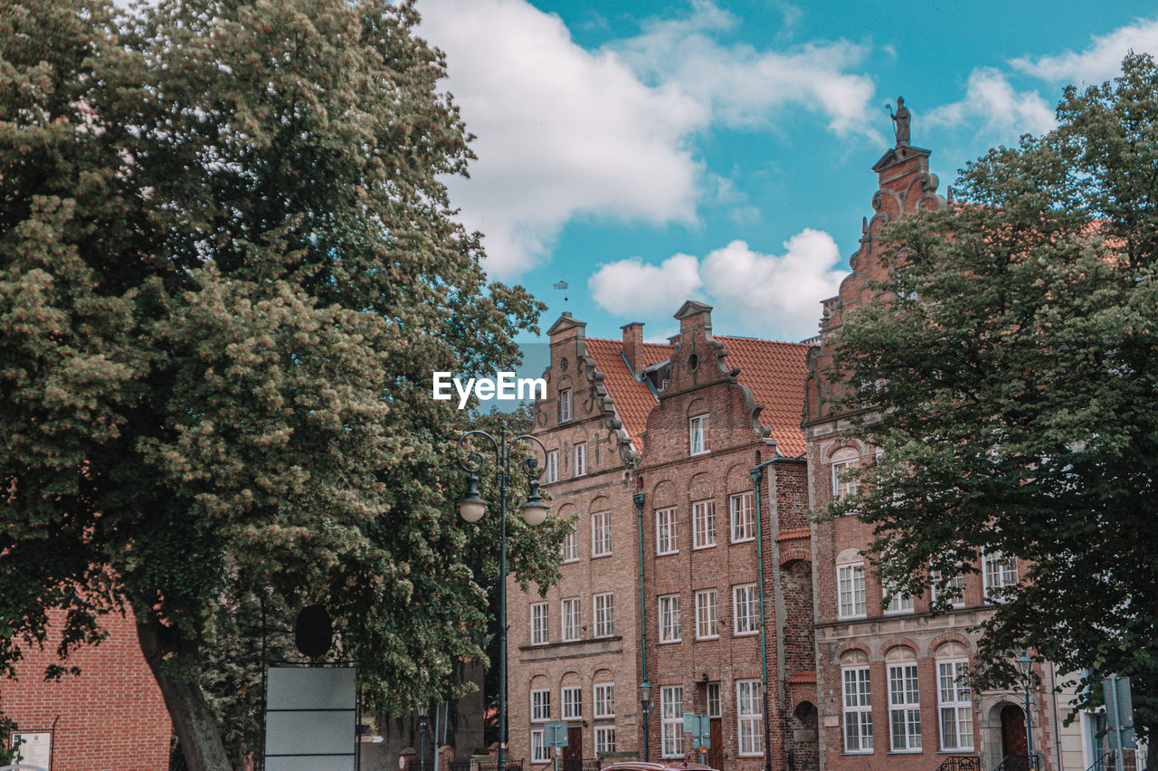 Old buildings in the old city of elblang