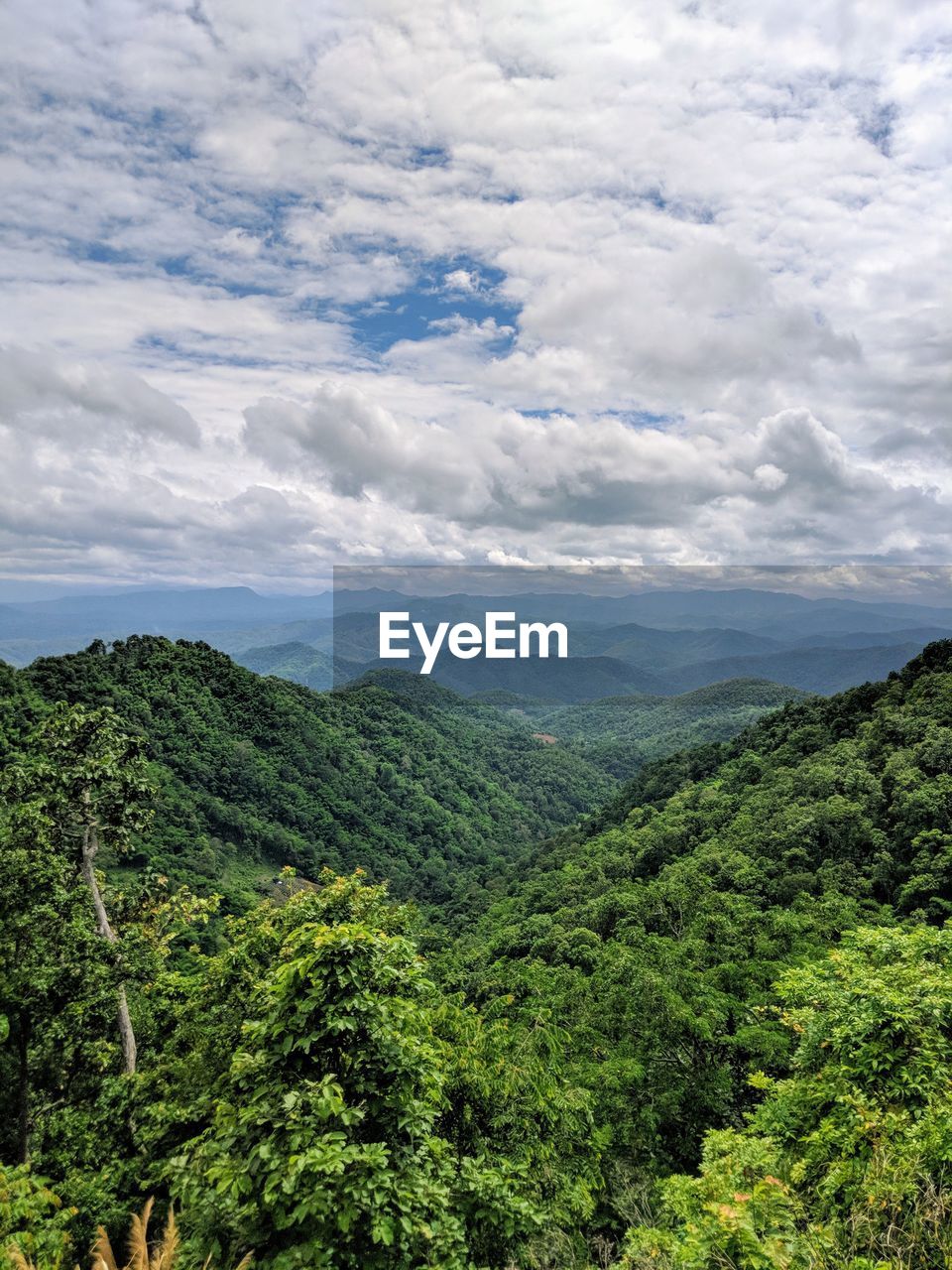 Scenic view of mountain against sky