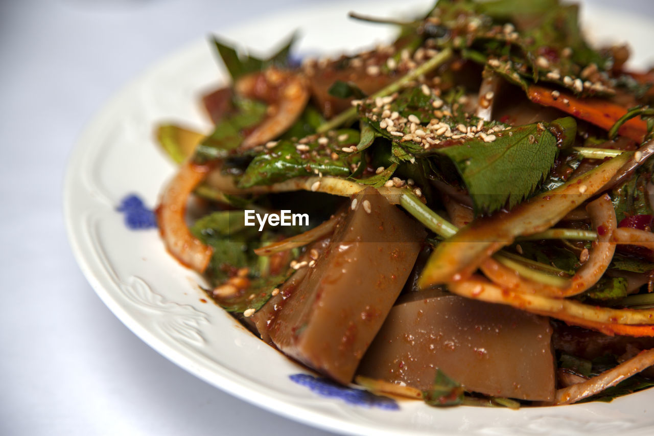 Close-up of food in plate