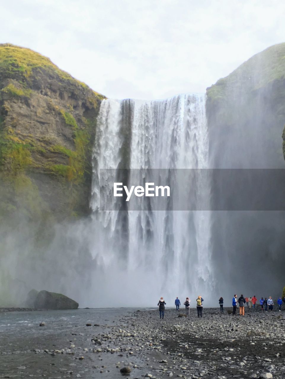 PANORAMIC VIEW OF WATERFALL