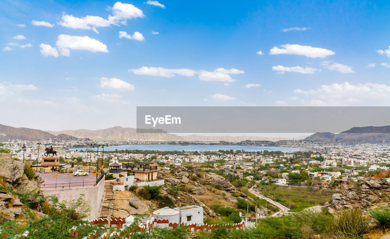 Ajmer city and anasagar lake