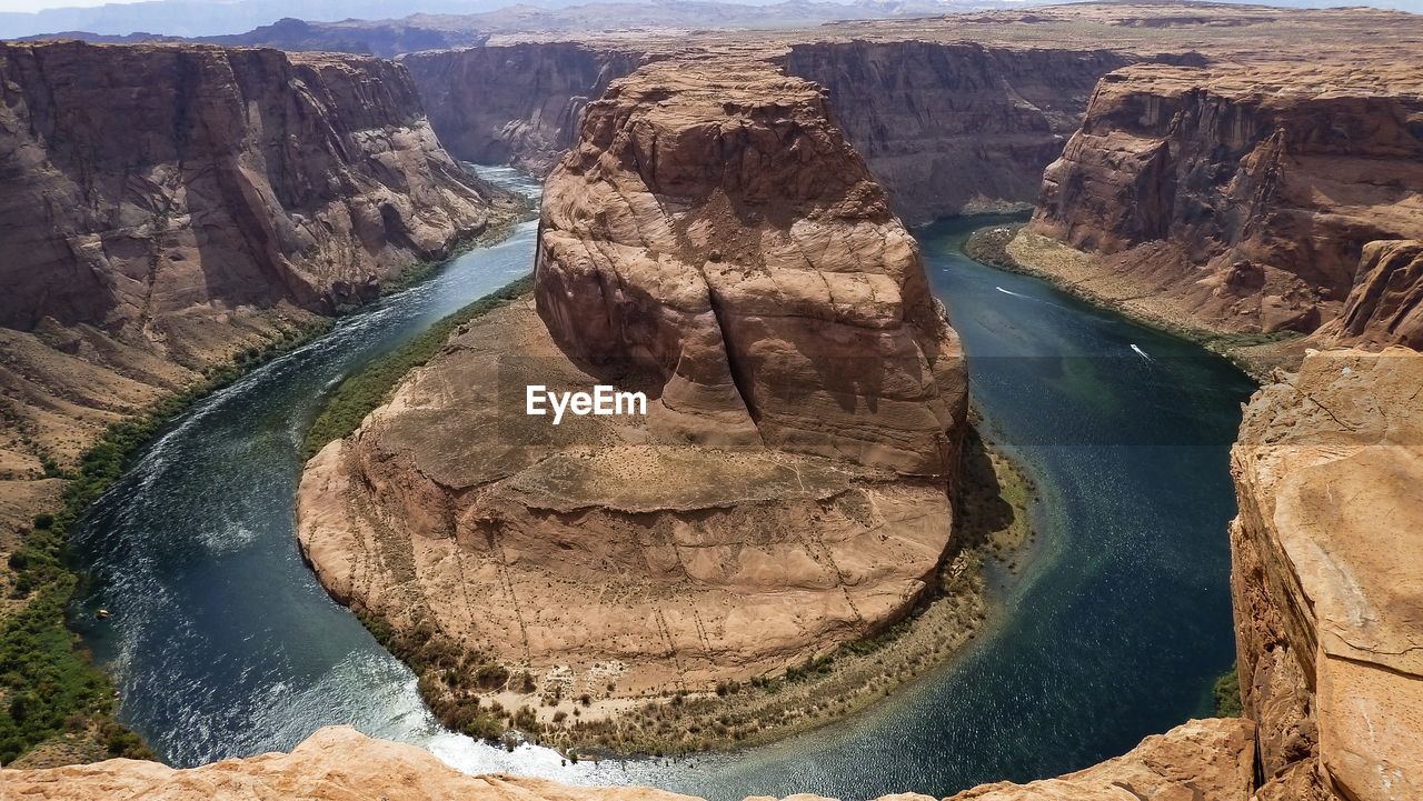 Aerial view of river