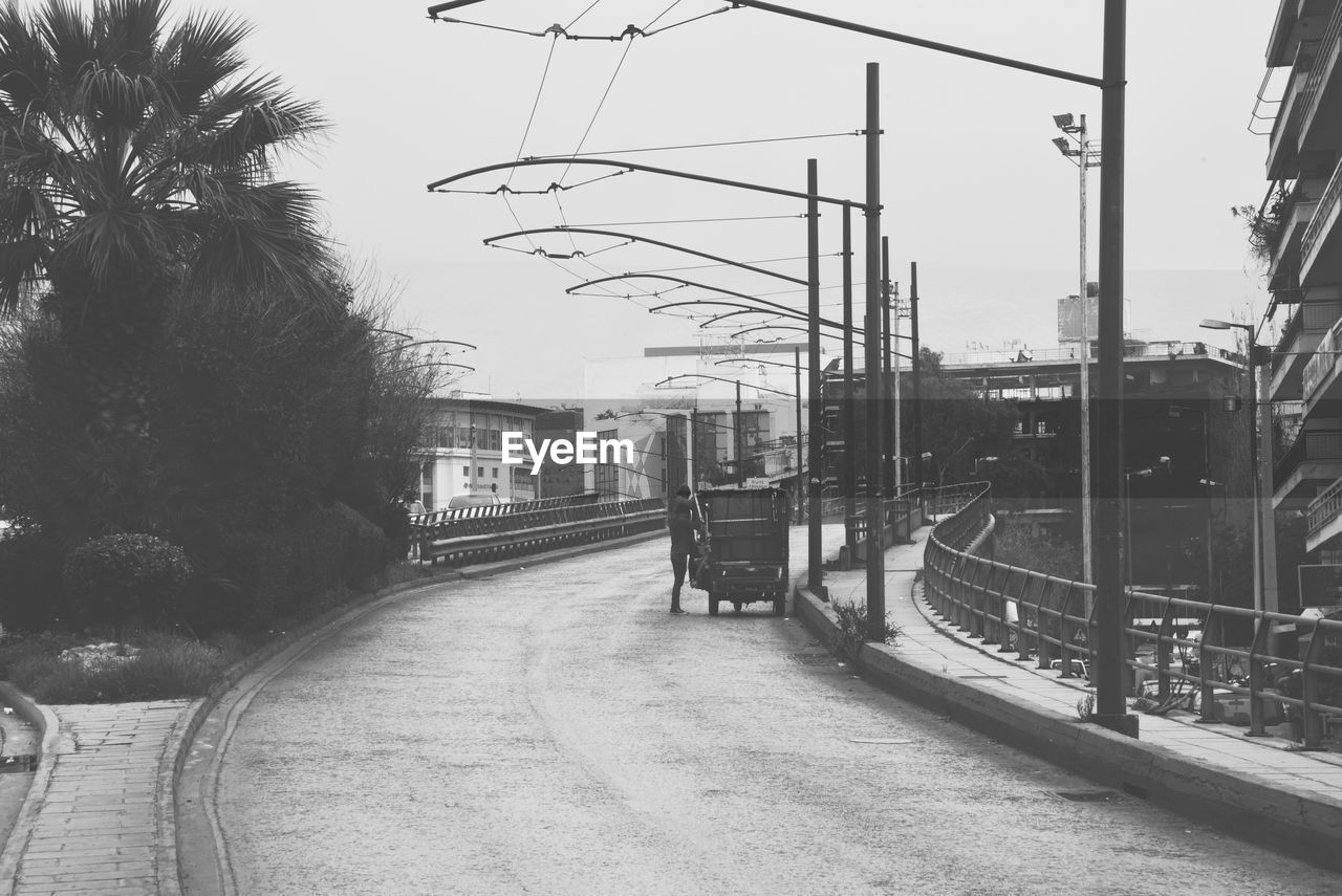 RAILWAY TRACKS ALONG TREES