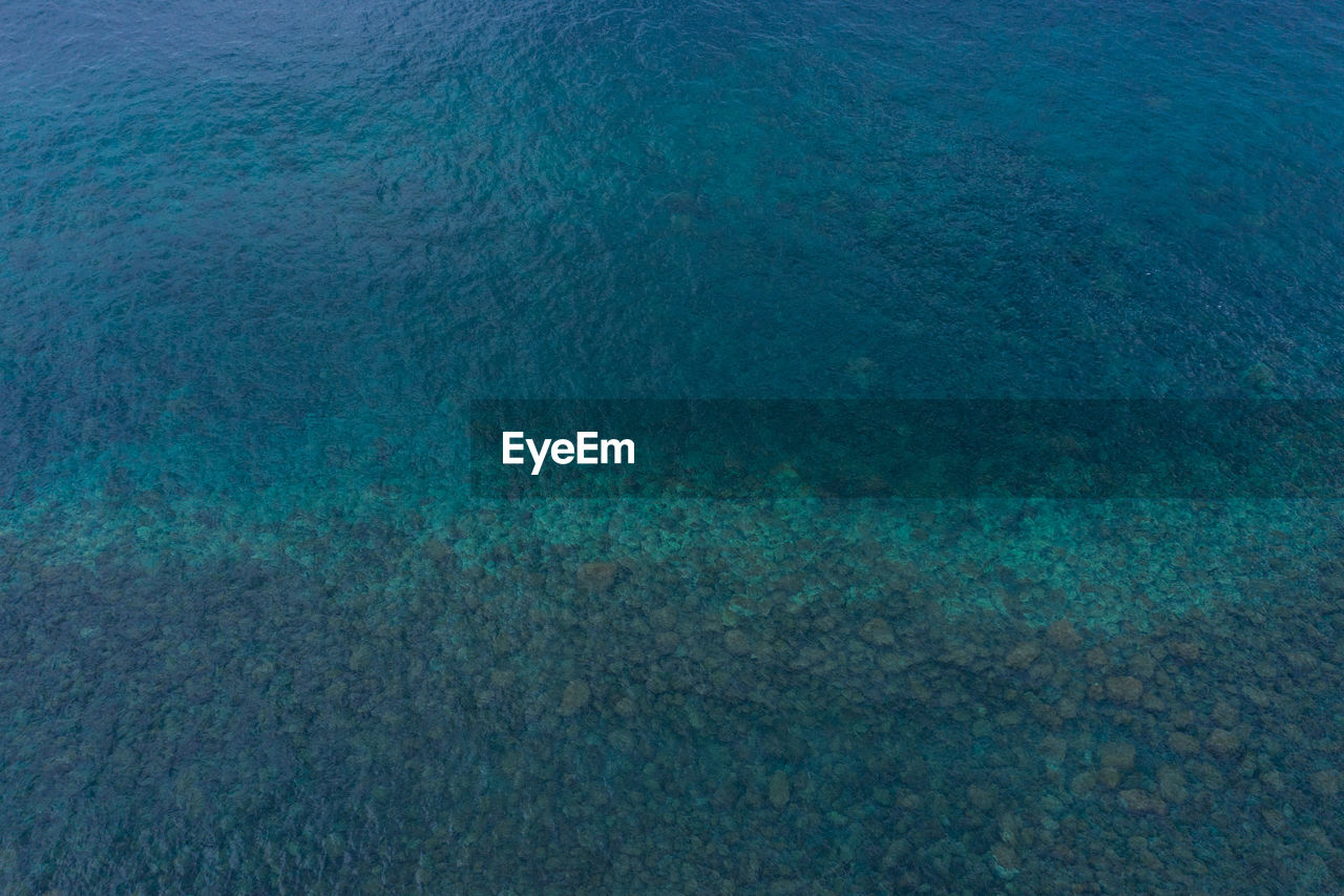 Full frame shot of blue sea