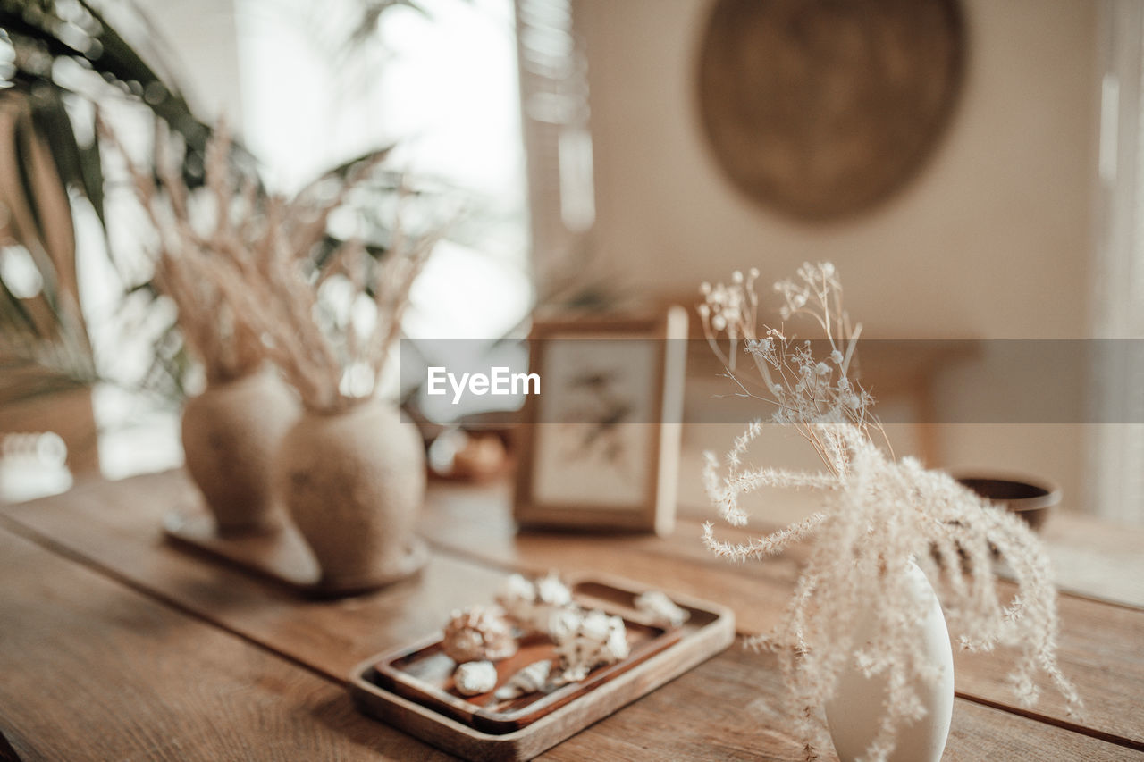 close-up of place setting on table