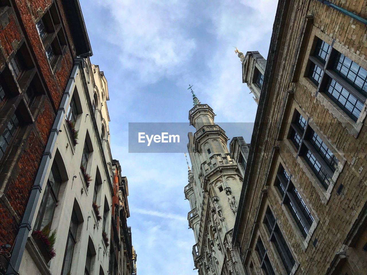 LOW ANGLE VIEW OF BUILDINGS IN CITY