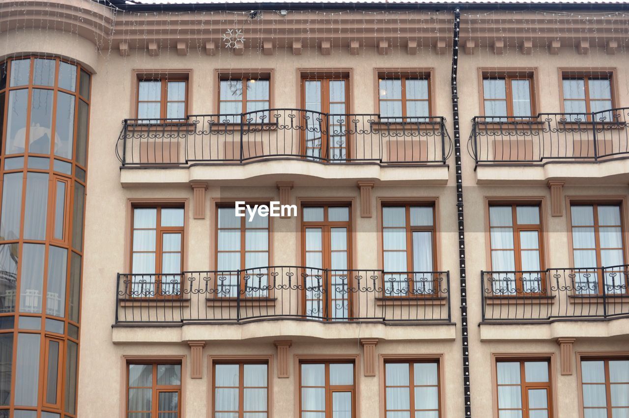 Low angle view of apartment building