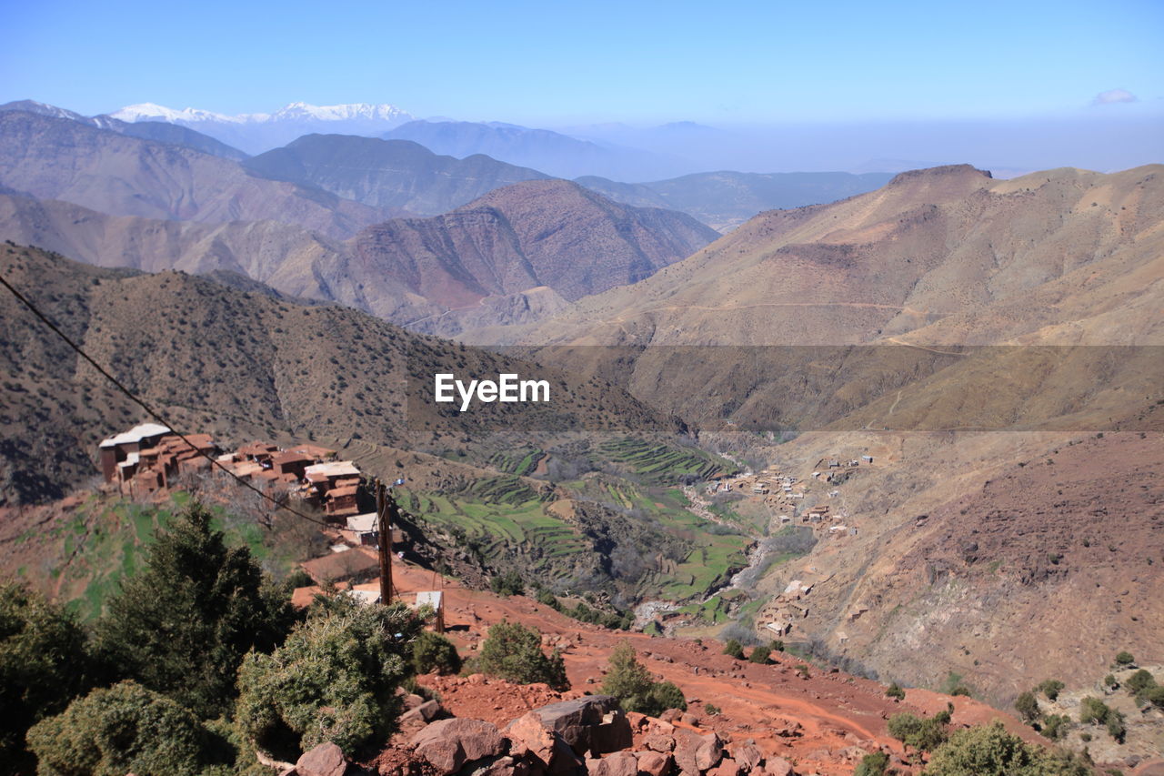 Scenic view of mountains