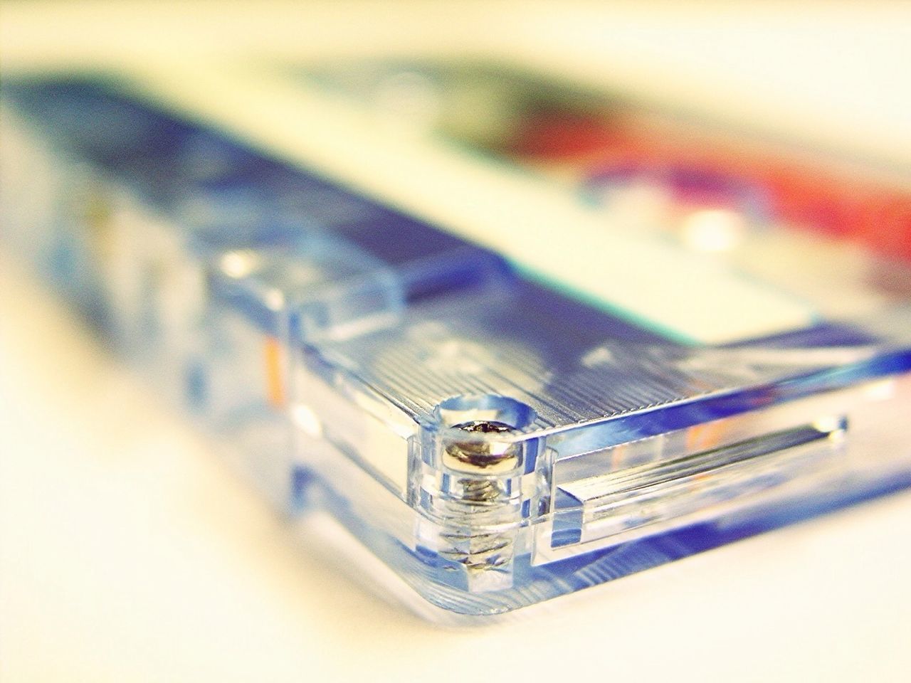 CLOSE-UP OF OBJECT ON TABLE