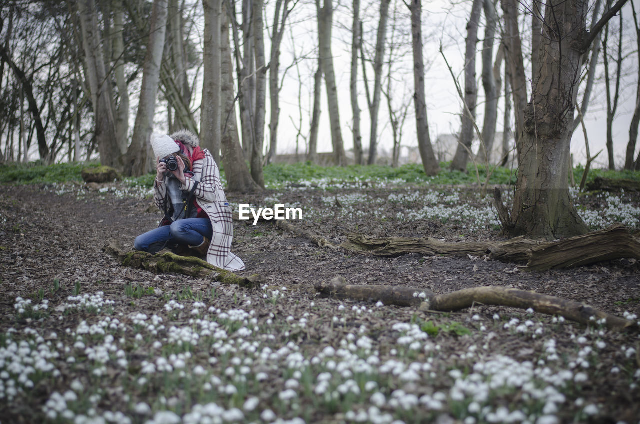 WOMAN IN FOREST