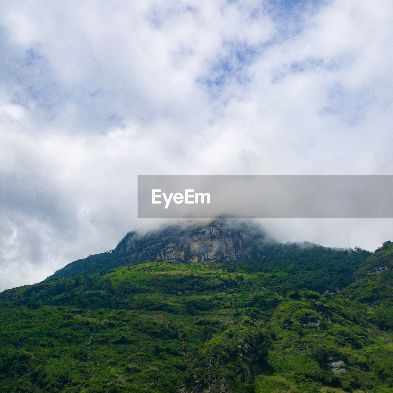 Scenic view of mountain against sky