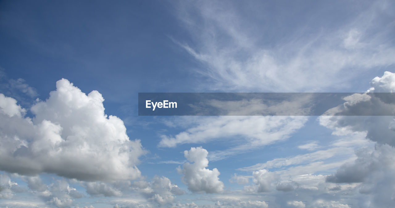 Low angle view of clouds in sky