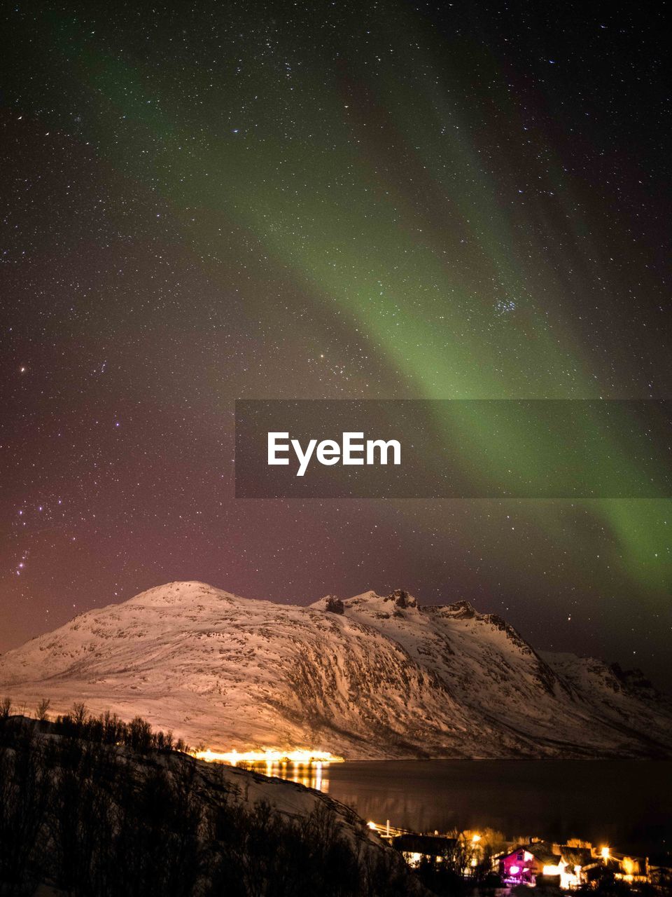 Northern lights near tromsø, norway