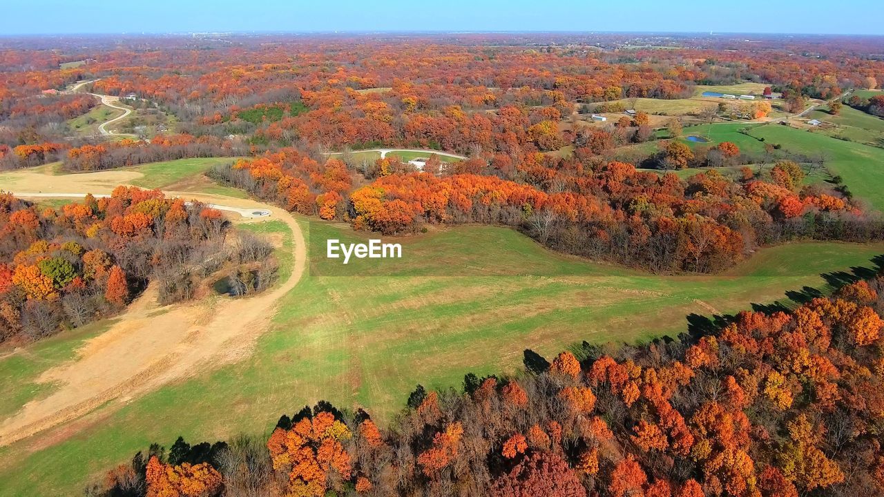 HIGH ANGLE VIEW OF LANDSCAPE AGAINST SKY