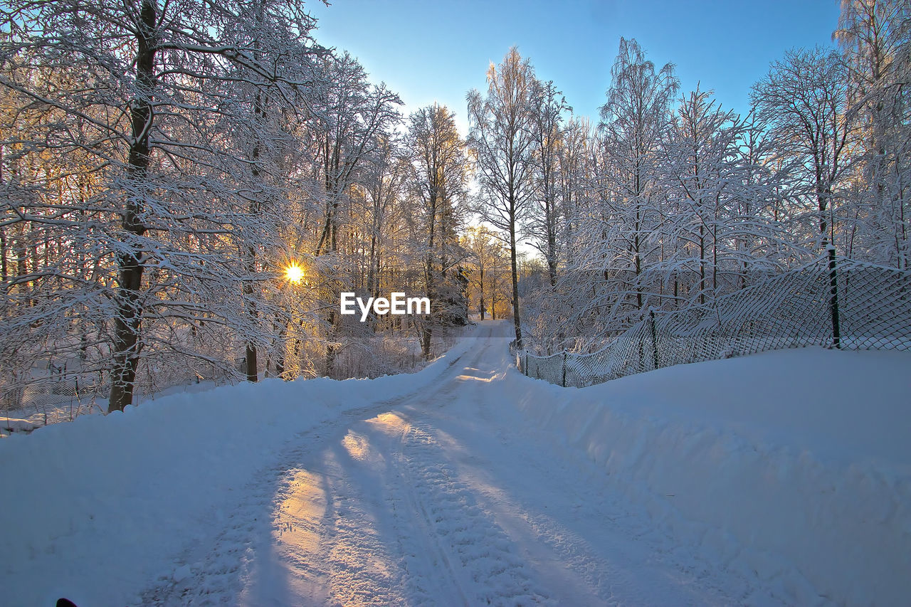 Sweden / fantastic winter idyll with lots of snow and sunshine invite you to vacation