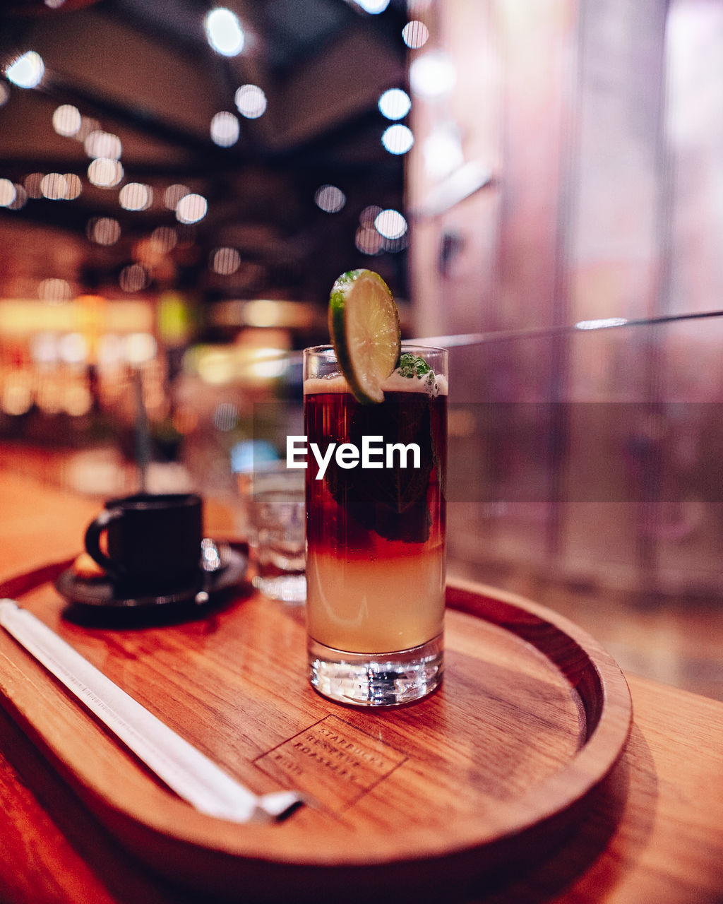 Close-up of drink on table