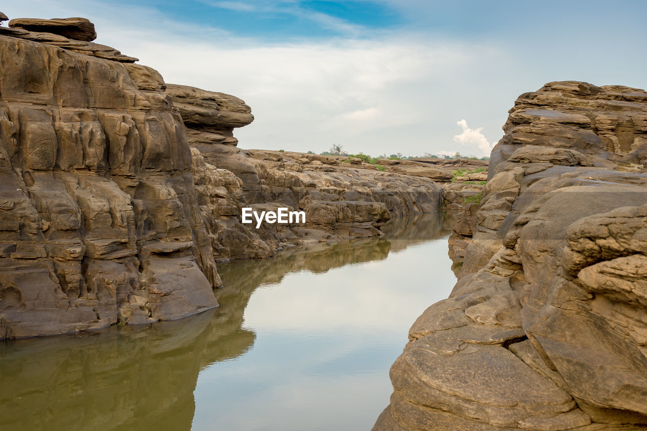 ROCK FORMATIONS IN WATER