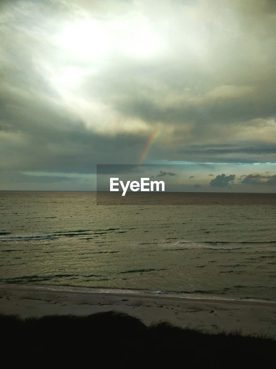 VIEW OF SEA AGAINST CLOUDY SKY