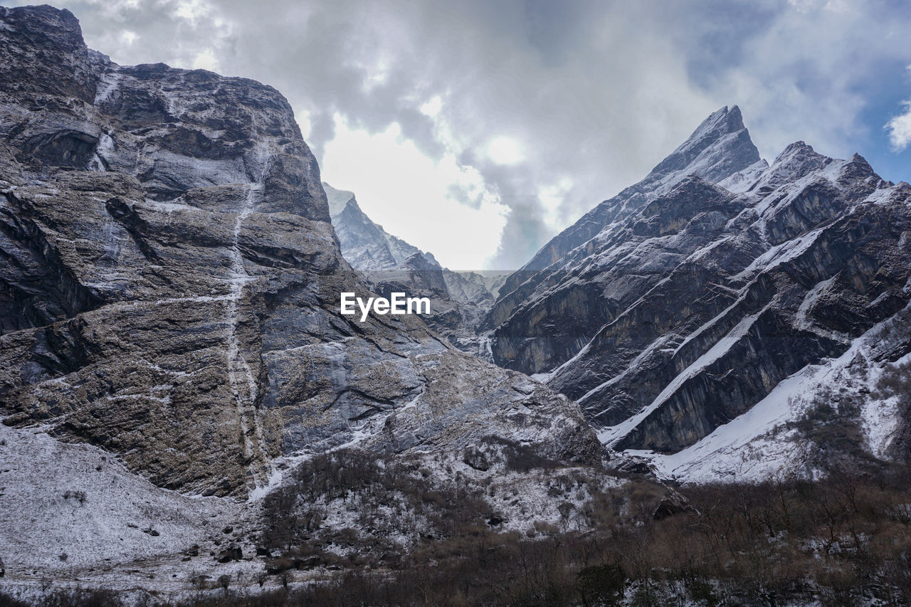 Scenic view of mountain against sky