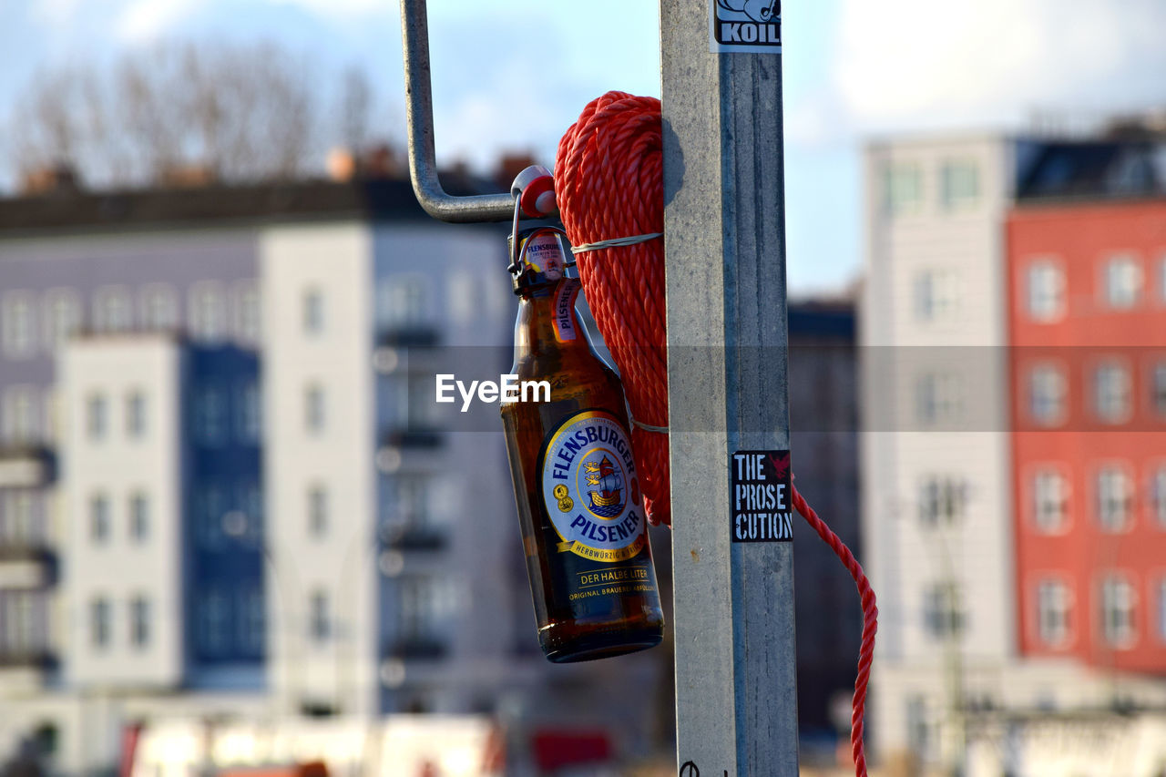 LOW ANGLE VIEW OF RED BUILDING