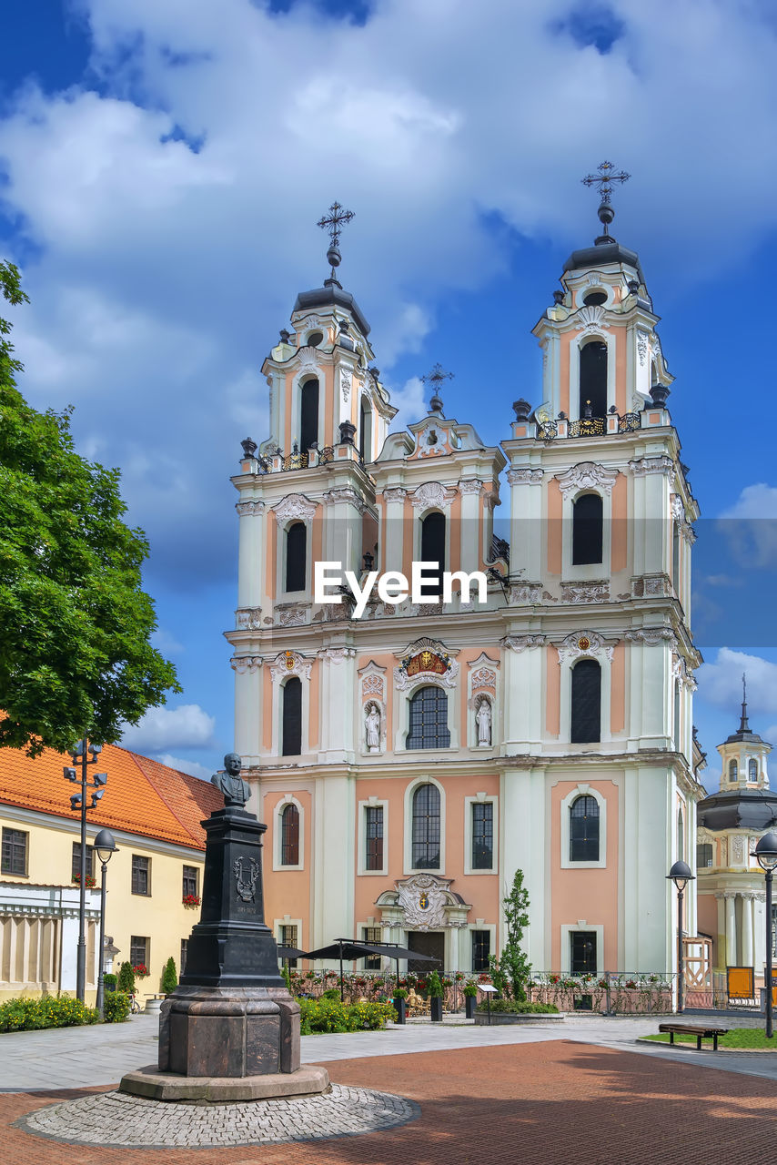 Church of st. catherine was built between 1625 and 1743 in vilnius, lithuania