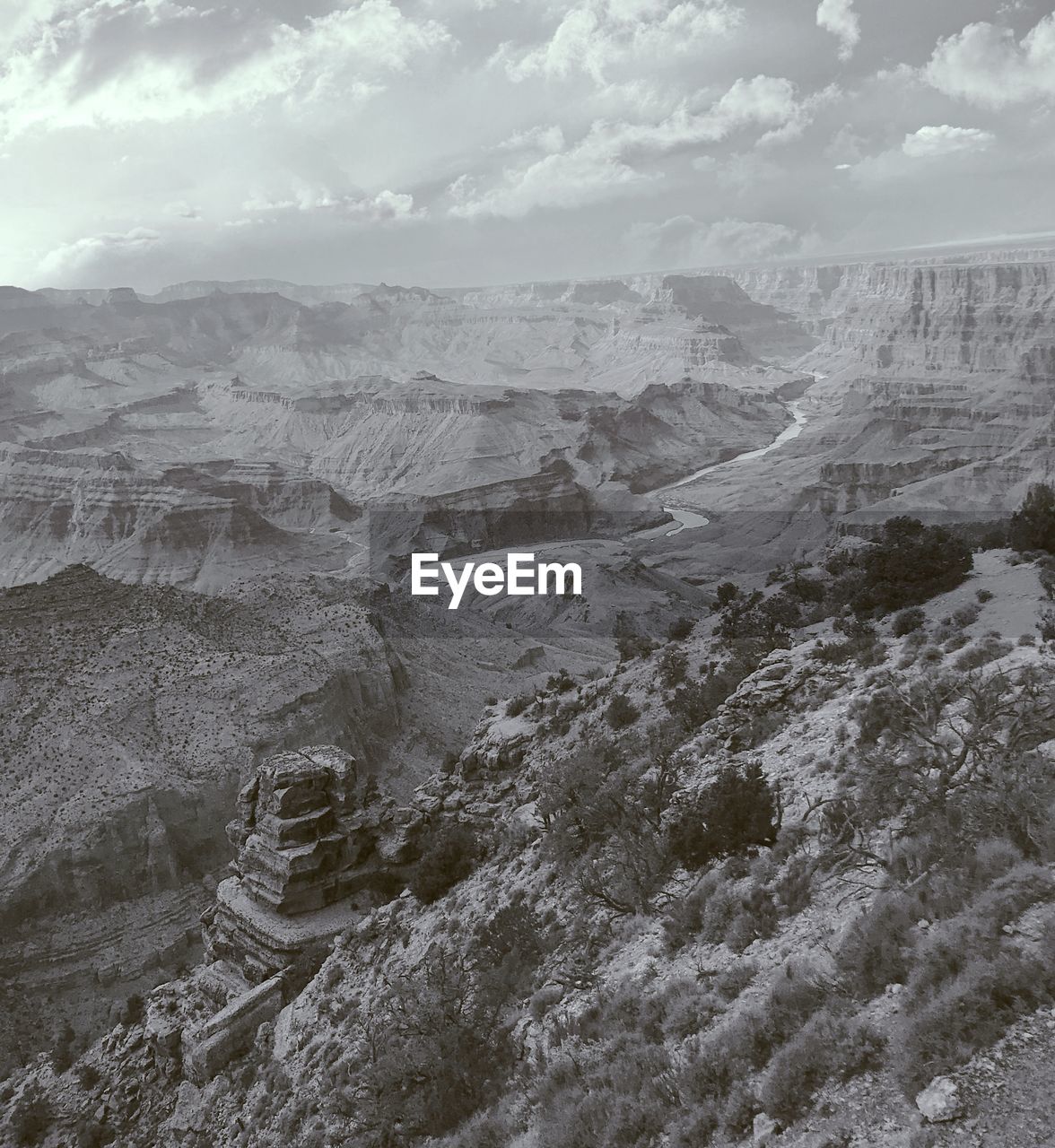 Aerial view of landscape against sky