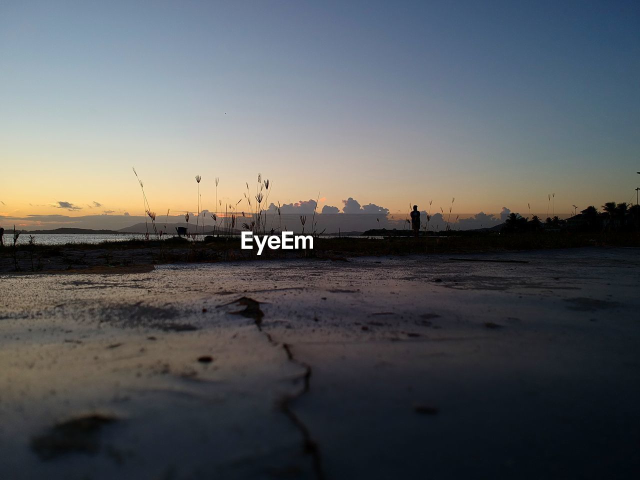 SCENIC VIEW OF BEACH DURING SUNSET