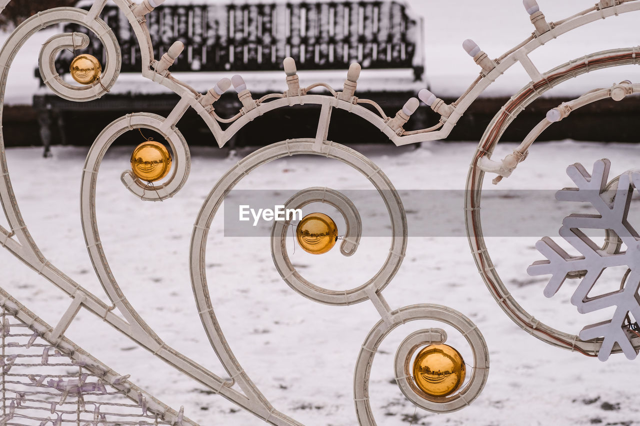close-up of rusty metallic wheel