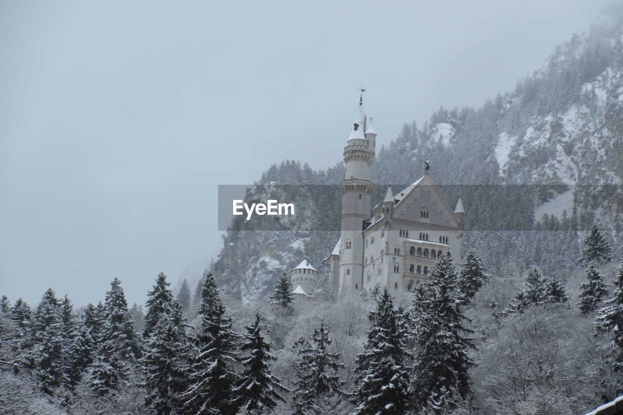 VIEW OF CHURCH IN SNOW