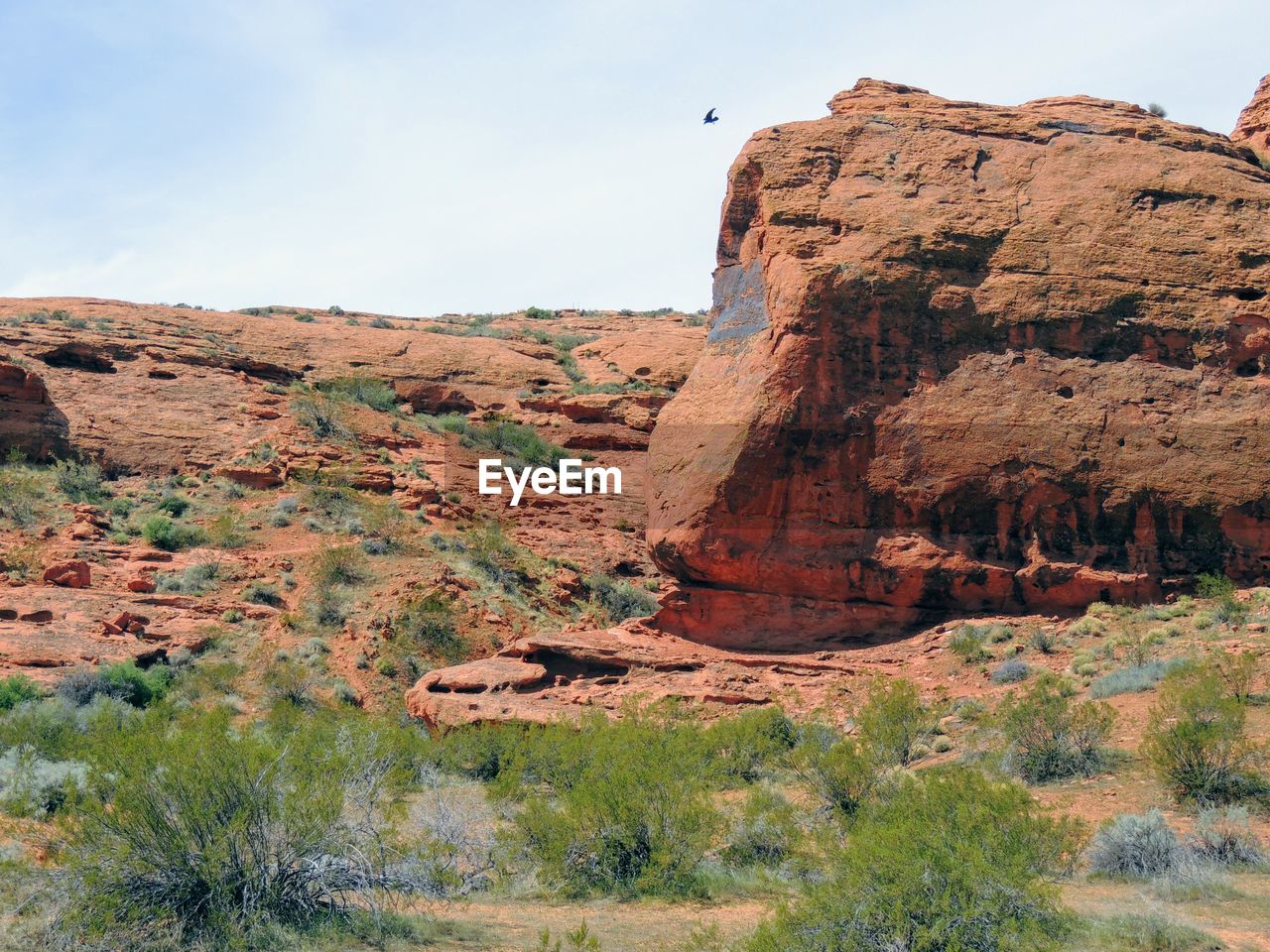 VIEW OF ROCK FORMATIONS ON LANDSCAPE