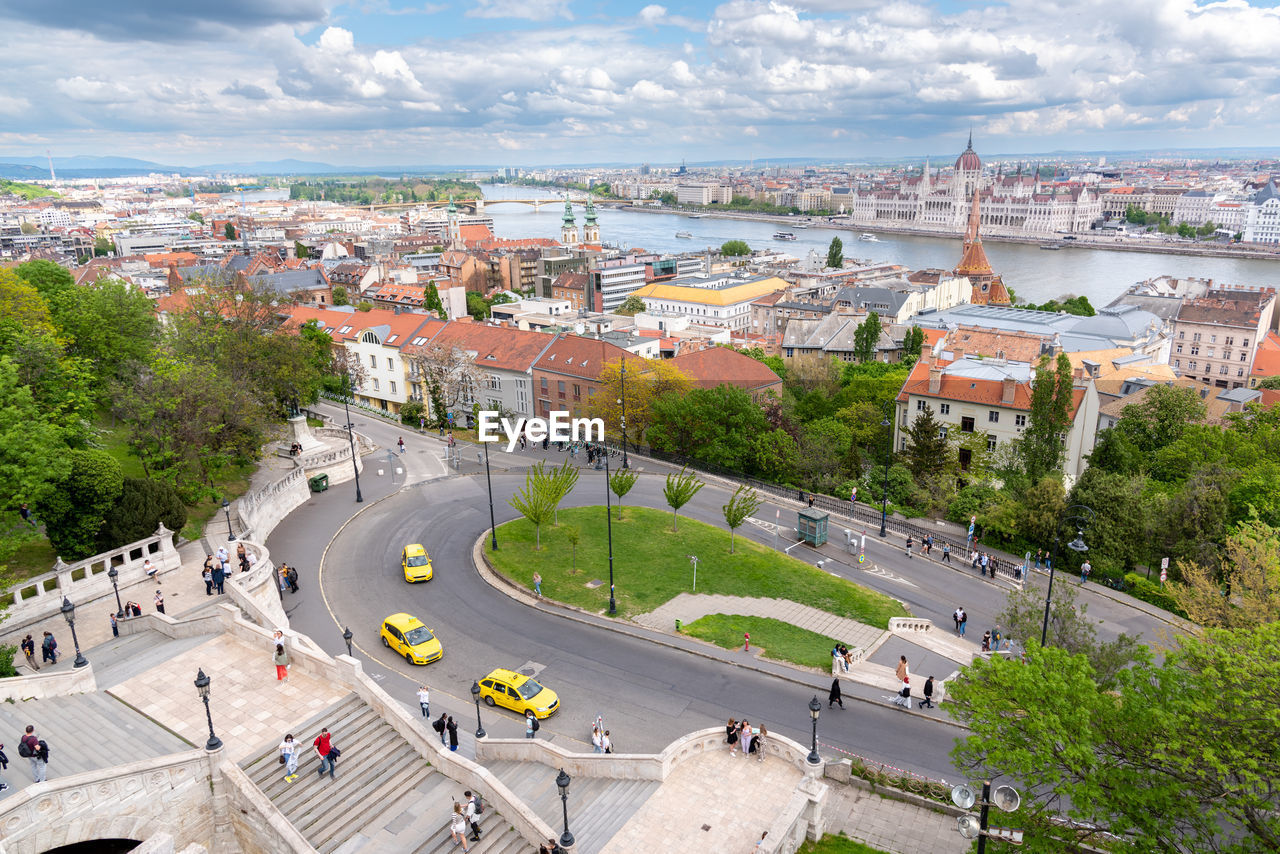 high angle view of cityscape