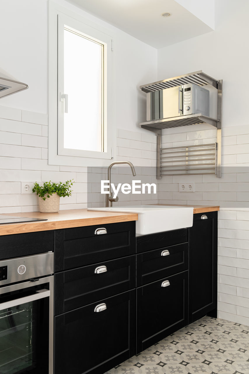 interior of bathroom at home