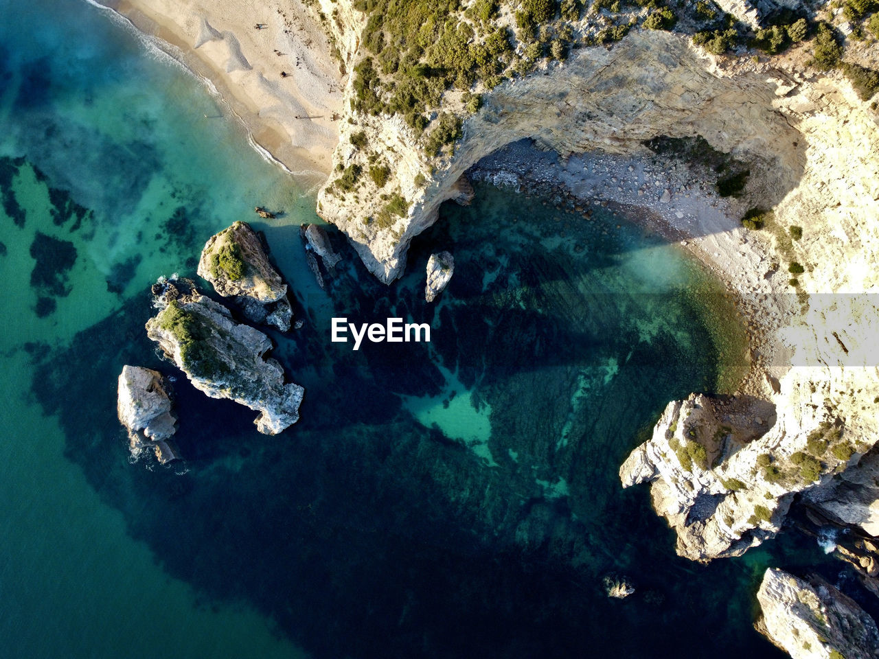 Aerial view beach
