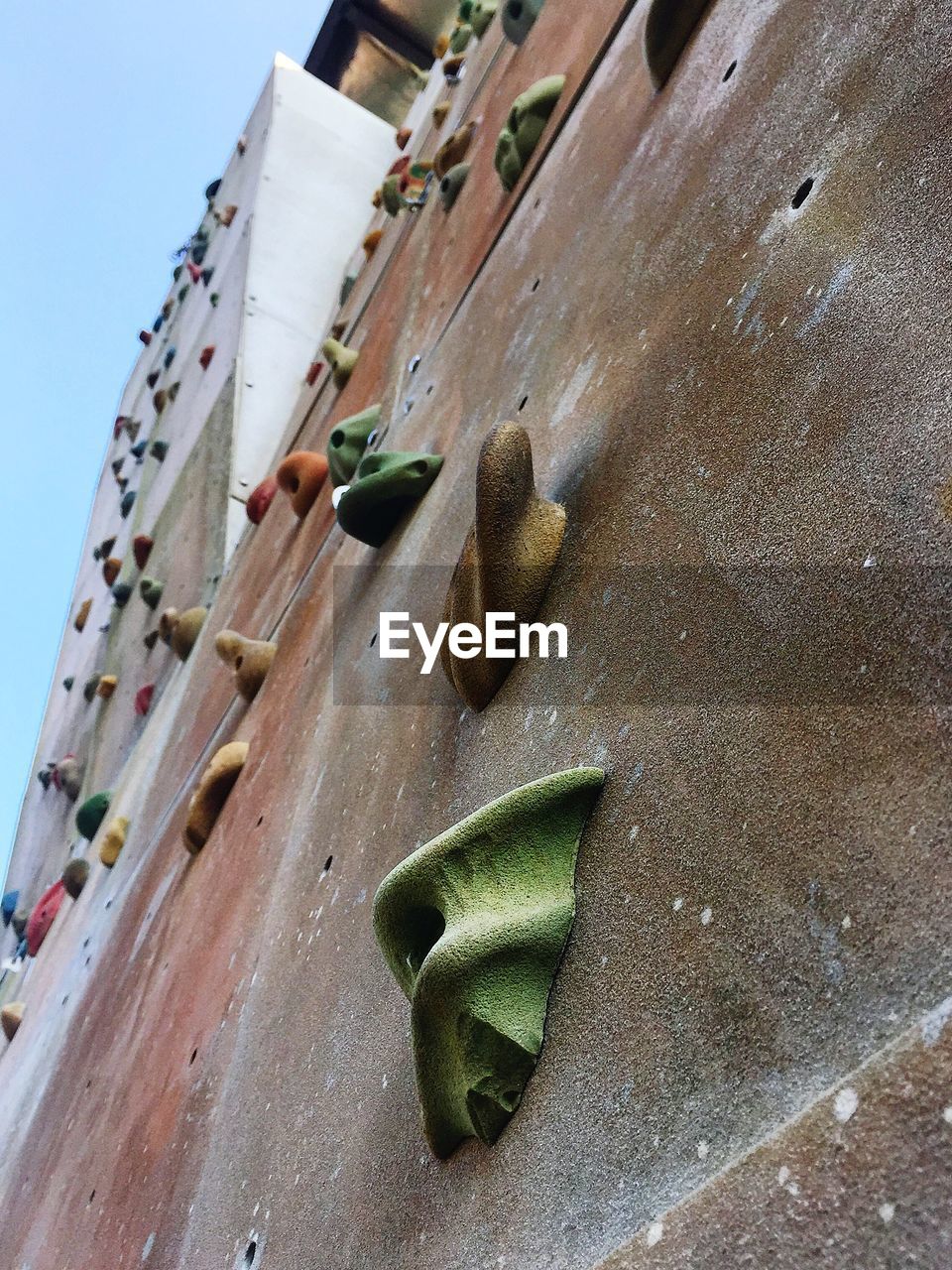 Close-up of climbing wall