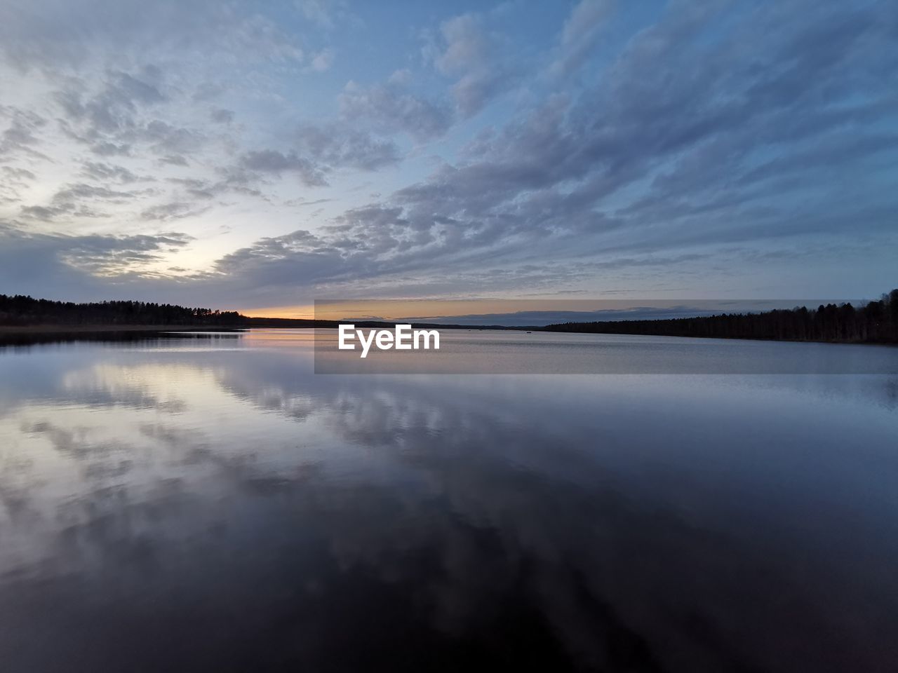 View from lake kitee at summer night