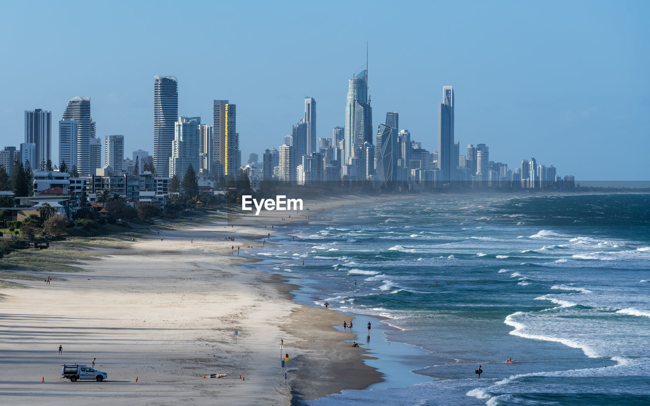 City skyline of gold coast, australia