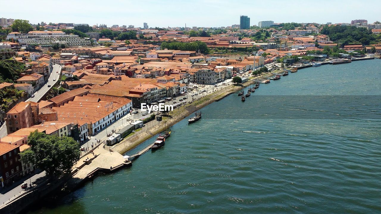 High angle view of porto, portugal