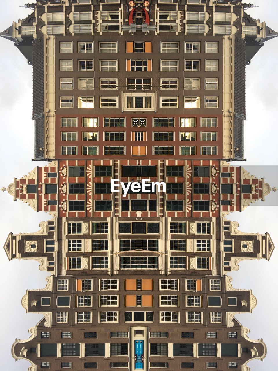 Digital composite image of buildings
