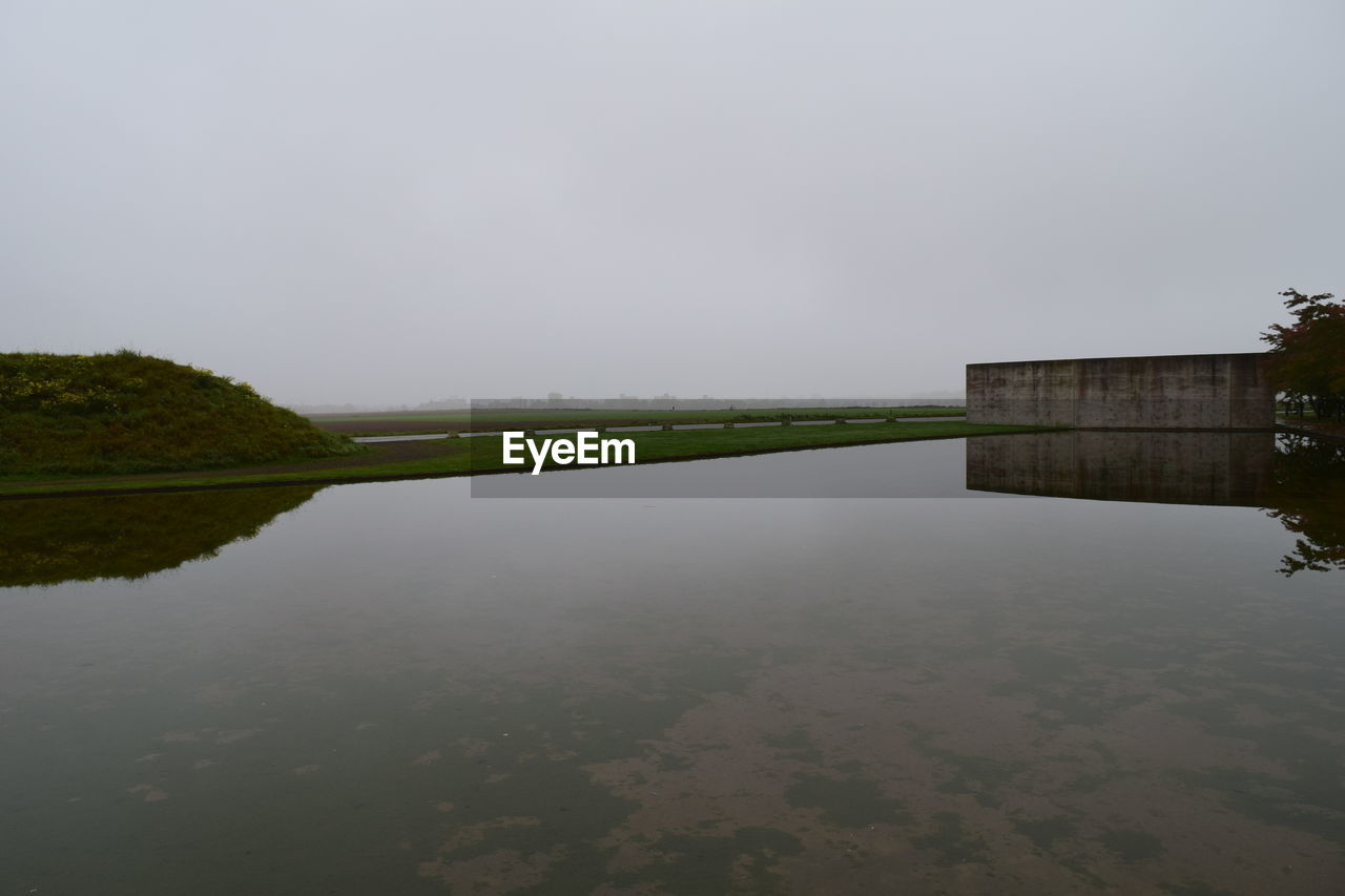 REFLECTION OF SKY ON LAKE