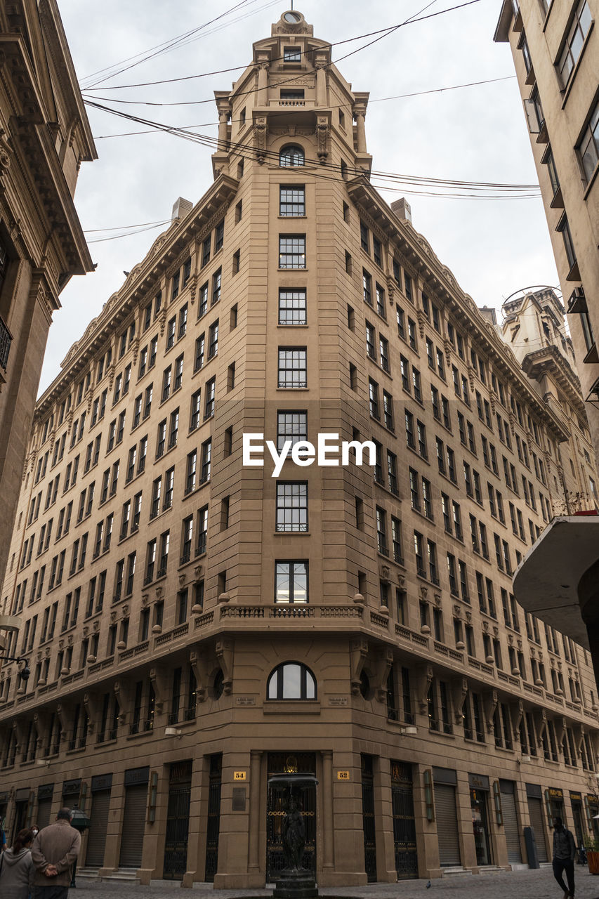 Low angle view of buildings in city