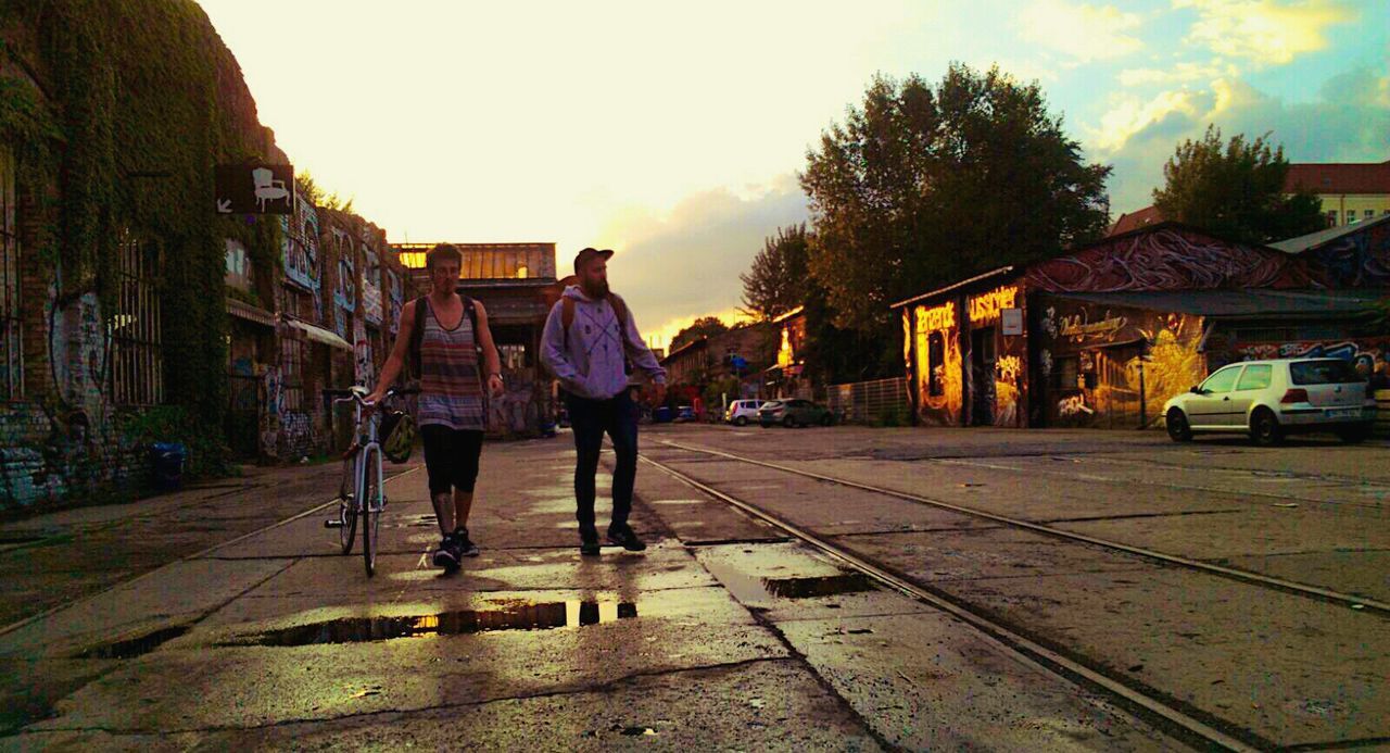 WOMAN WALKING ON ROAD