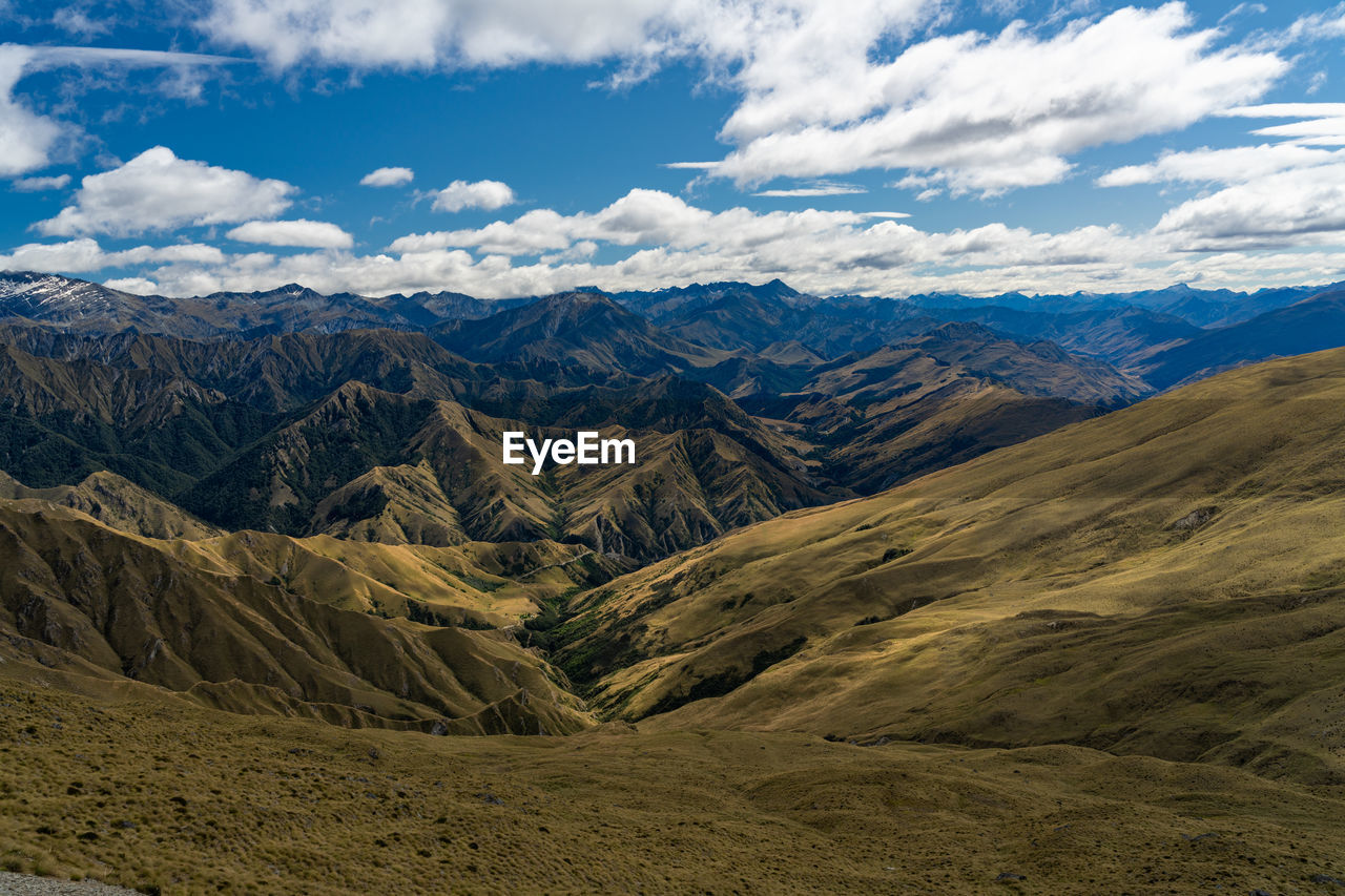 SCENIC VIEW OF MOUNTAIN RANGE AGAINST SKY