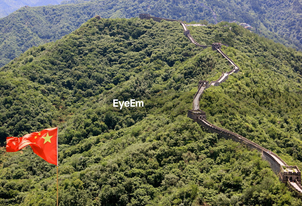 SCENIC VIEW OF RED AND MOUNTAINS